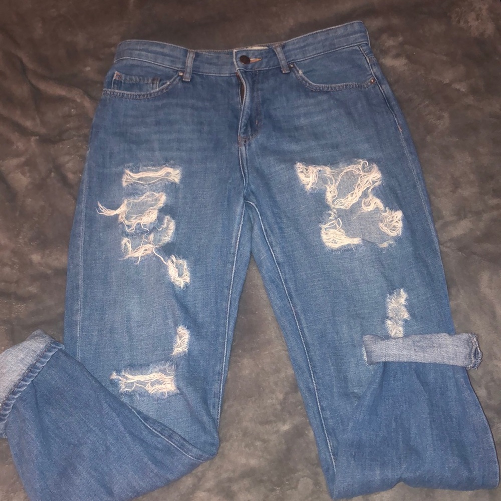 Boyfriend cut jeans